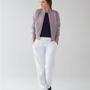 NWT Lululemon Dance Studio Pant III Lined R Size 10 white